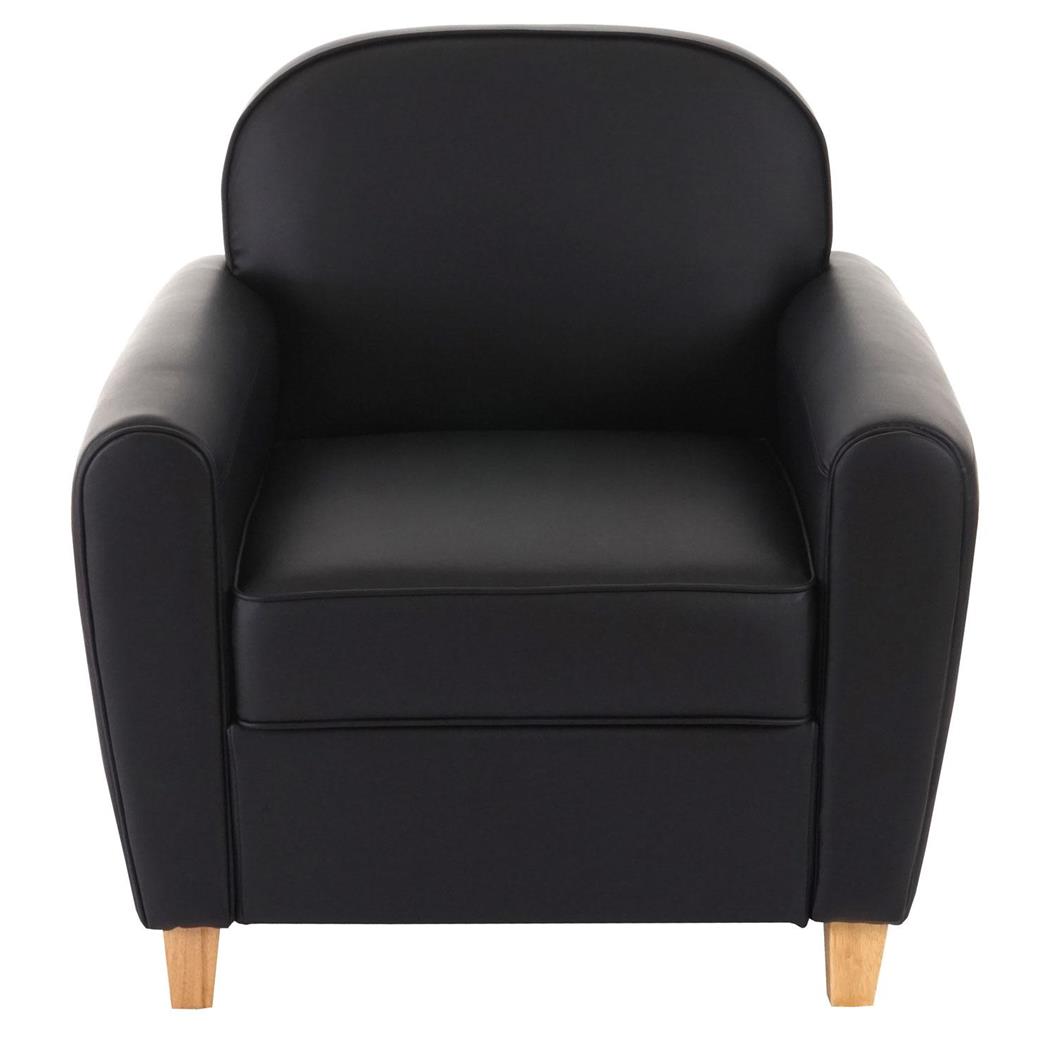 Sessel ARTIS. Elegantes Design, bequem und vielseitig, Lederbezug, Farbe Schwarz