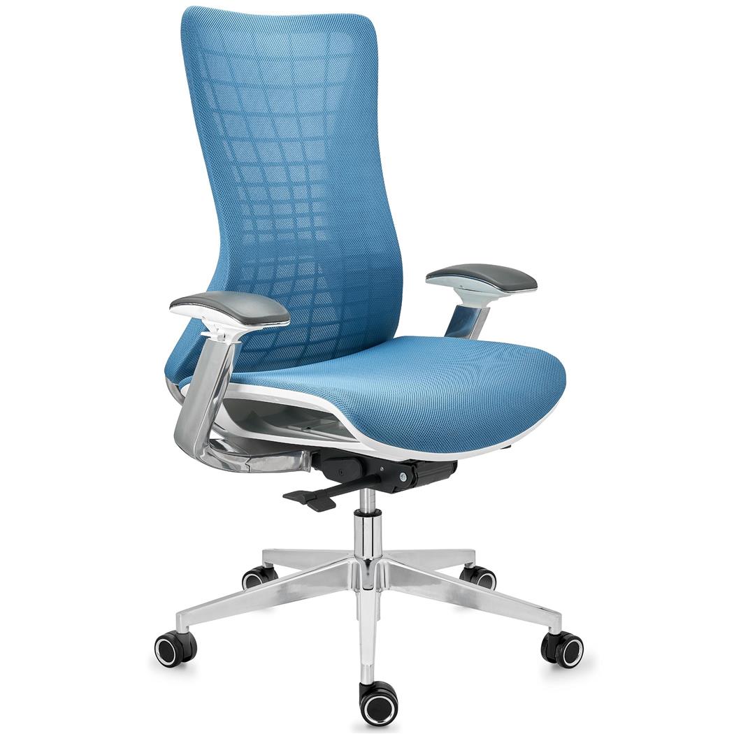 Ergonomischer Bürostuhl ENERGY, Einmaliges Design, Hochwertige Technik und Qualität, Farbe Blau