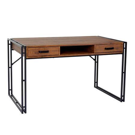 Schreibtisch OLAF, Ausmaß 121x70x75 cm, Metallbeine, Holz, Farbe Eiche
