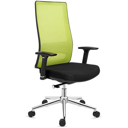 Ergonomischer Bürostuhl SANTOS, 8h-Nutzung, Premium Design, Farbe Grün