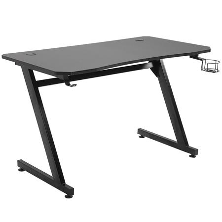 Schreibtisch PLAYER, 120x65x74,5cm, Metall und Holz, Farbe Schwarz