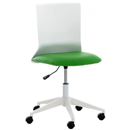 Bürostuhl TURY, schlichtes modernes Design, Kunstleder, Farbe Grün