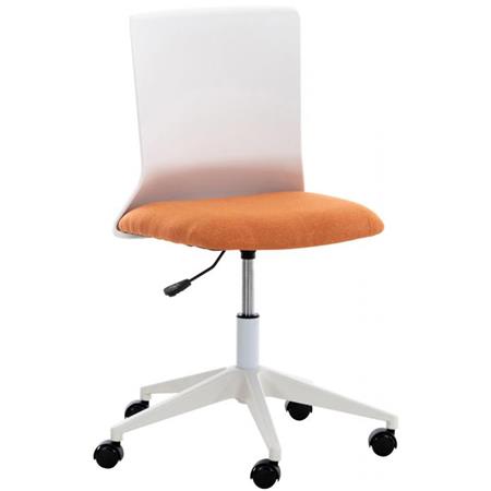 Bürostuhl TURY STOFF, schlichtes modernes Design, Farbe Orange