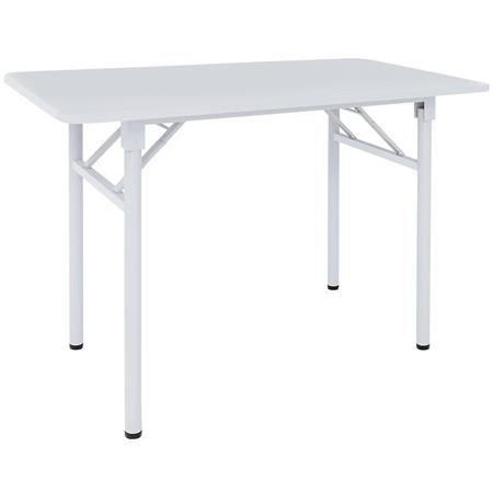 Schreibtisch ARMI, 120 x 50 x 74 cm, klappbares, Metall und Holz, Farbe Weiß