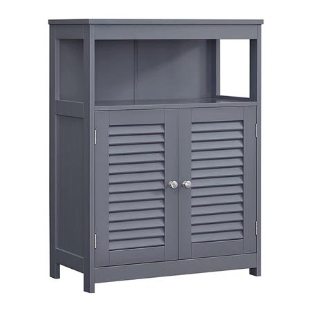 Büroschrank GROVER, Kommode, Abmessungen 60x30x80cm, elegantes zeitloses Design, Holz, Farbe Grau