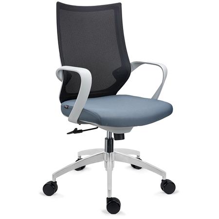 Ergonomischer Bürostuhl SINTRA, ergonomisches Design, Wippfunktion, Farbe Grau
